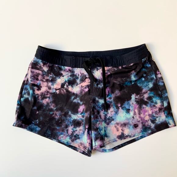 O'rageous Black Blue Purple Swim Board Shorts with Pockets Juniors Medium - Picture 2 of 10